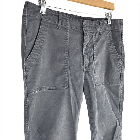 TNA ARITZIA Heroic Jogger Zip-Cuff Brushed Canvas Chino Pants Gray Size 8 - Picture 3 of 8
